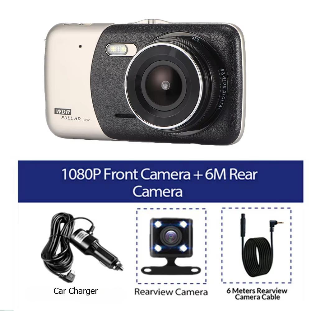 

Автомобильный видеорегистратор Full HD 1080P Dash Cam Car Camera Car Loop Video Recorder Auto Dashcam Vehicle Black Box Car Accessories Registerer DVR And Rear Camera