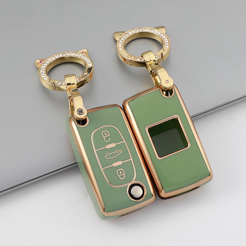 Placare TPU 2 3 butoane Carcasa pentru chei de la distanță pentru Peugeot 107 207 307 307S 308 407 607 pentru Citroen C2 C3 C4 C5 C6 C8