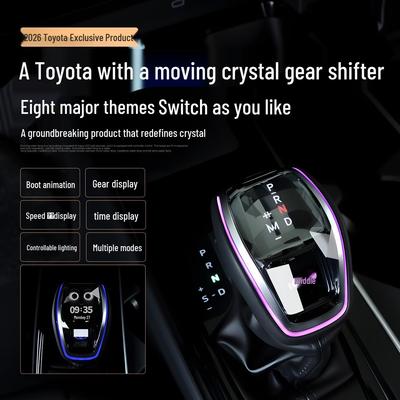 Exclusieve Kristallen Versnellingspookknop van Toyota met LED-verlichting en Acht Weergavemodi
