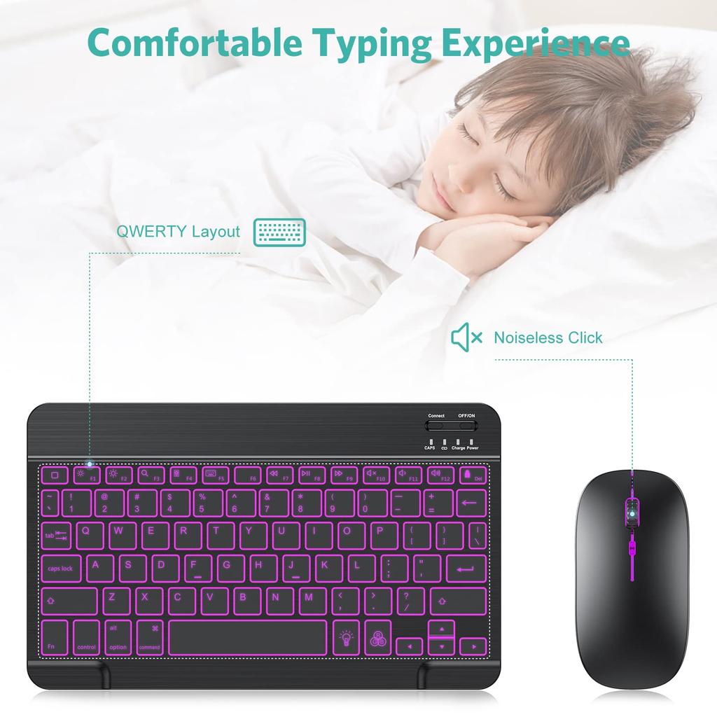 High Quality Wireless Mouse Keyboard Rgb Backlight Luminous Wireless Mouse and Keyboard Combo Keyboard Plus Mouse