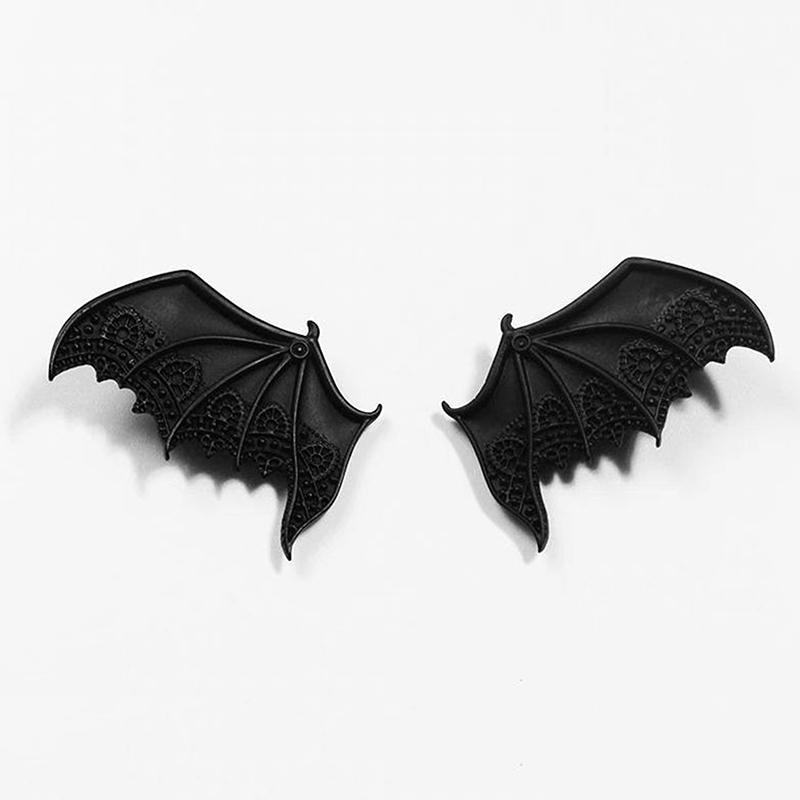 2 Pcs Fashion Funny Multi Colored Bat Wing Barrettes Hair Clips For Women Girls Party Hair Accessories