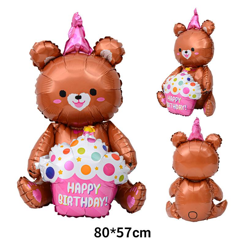 First Birthday Crown and Number Balloons for Baby Photo Props and Party Decoration