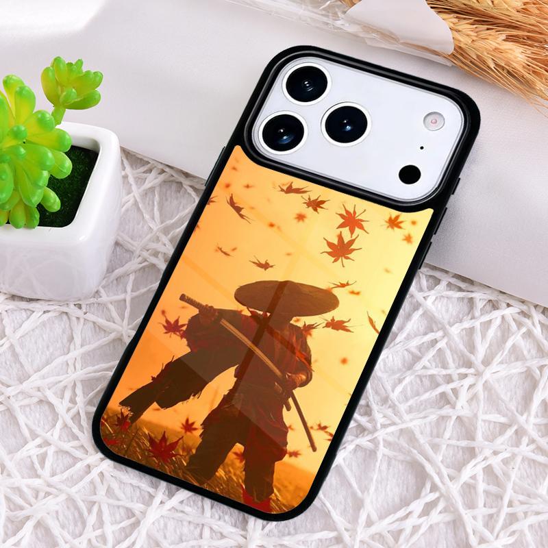 Japan Samurai Ninja Ronin Phone Case for iPhone 17 Air 16 15 11 12 14 13 Pro Max Shockproof Cover