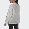 Adidas Solid Color Crew Neck Long Sleeve T-Shirt Women Tops Gray H59965