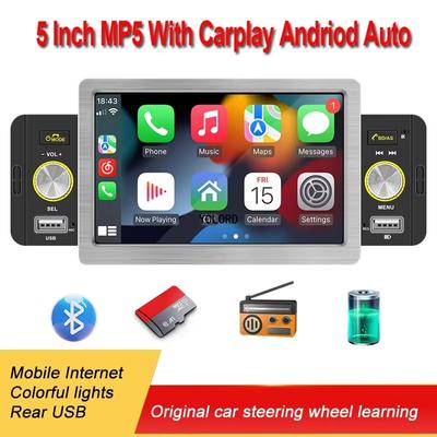 Touchscreen Multimedia FM Aux-Eingang Bluetooth USB Mirror Link Universal Autoradio 5 Zoll 1 DIN Autoradio MP5 Player