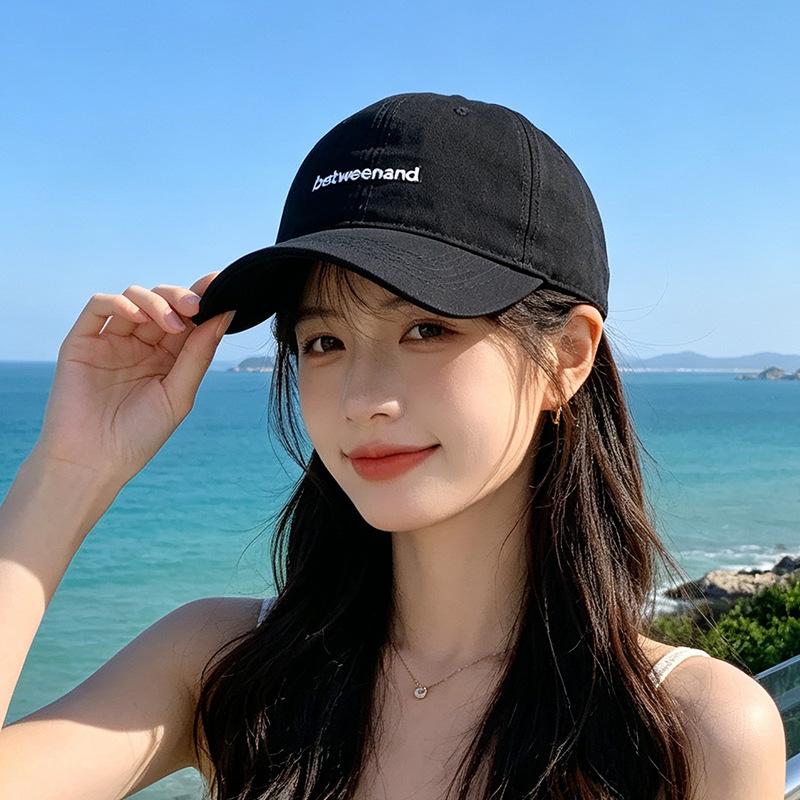 Casual embroidery simple baseball cap children spring and summer multi-color college sunshade cap men