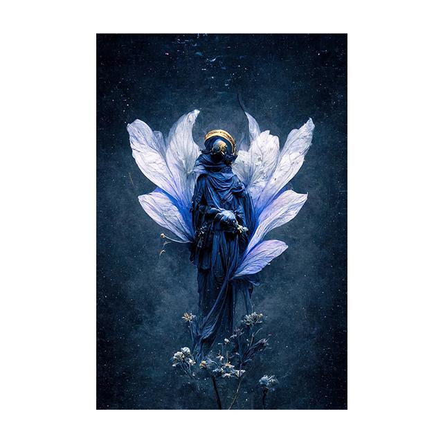 Raven Queen Sacral Redemption Posters and Prints Wall Art Pictures Flower People Canvas Painting Living Room Home Decor Cuadros