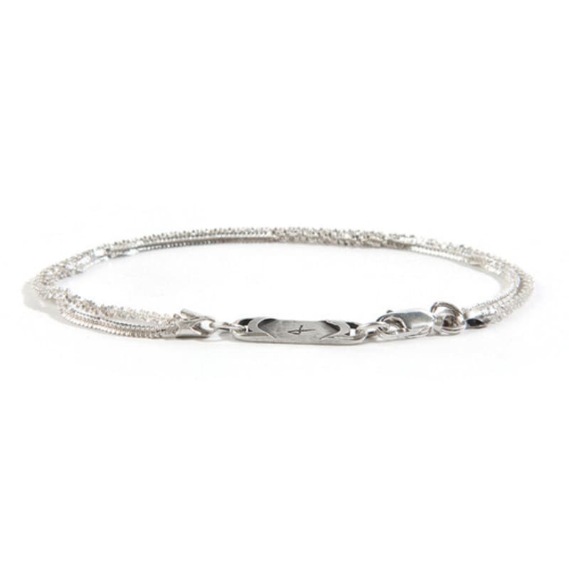 SEWNSWEN SEWN SWEN Silver  DOUBLE LAYERED SNOW ON THE BRANCHES CHAIN BRACELET