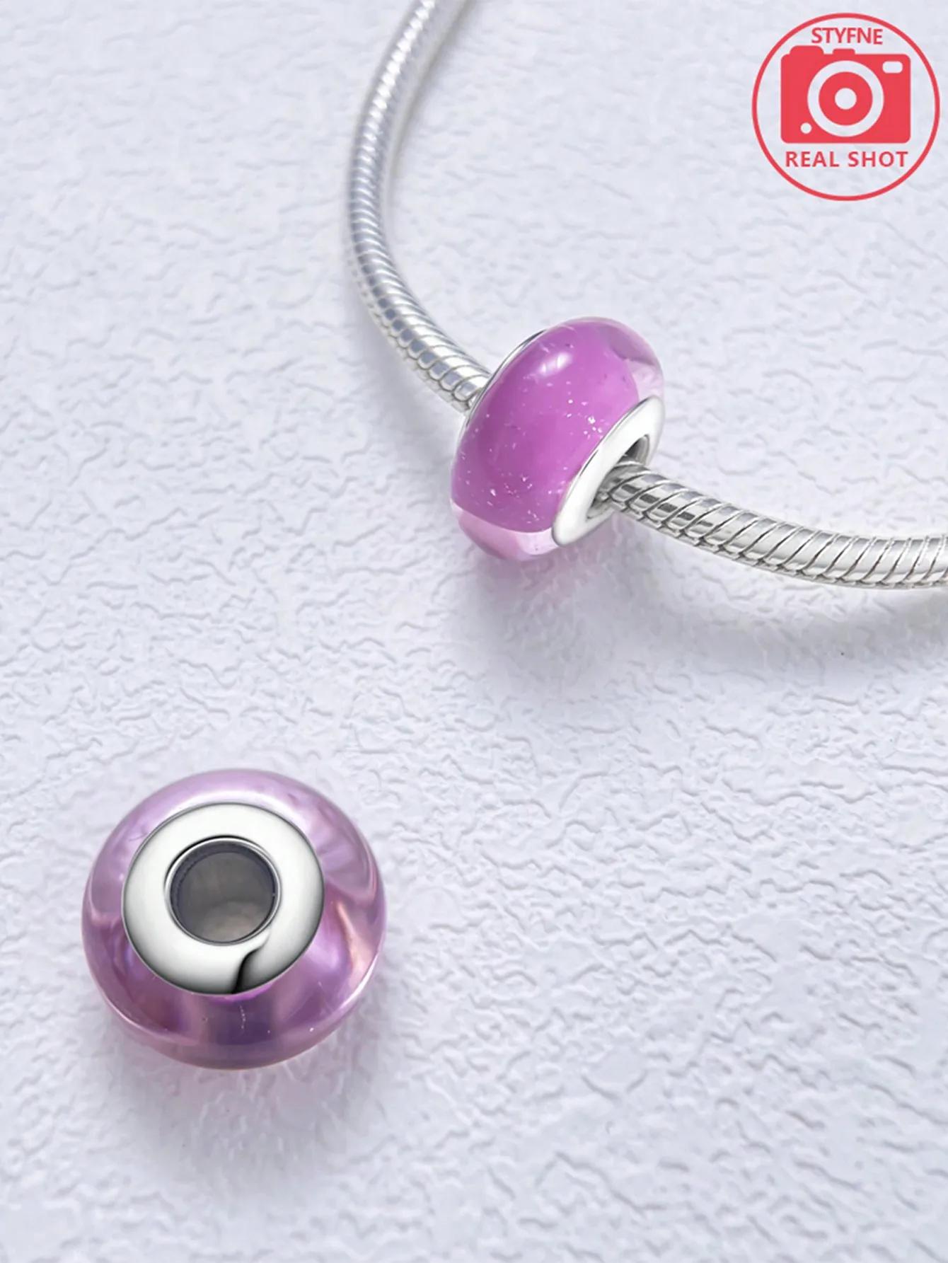 

Металлические компоненты для бусин-шармов с медным покрытием, подлинные, оригинальные, с разноцветными точками-звездочками, совместимые с браслетом, высокое качество, тонкая работа -A18907