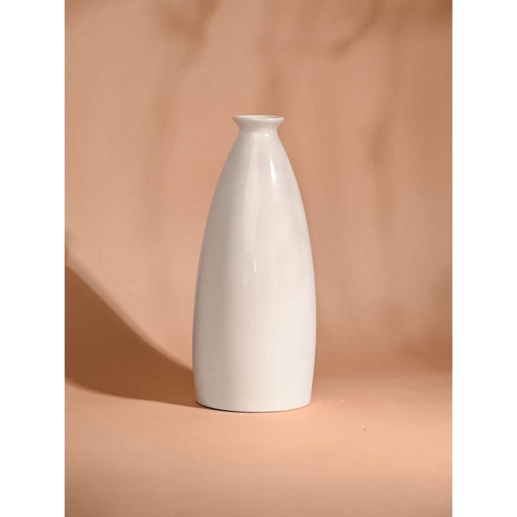 Ceramiczny Wazonik Aero w Kształcie Butelki do Salonu i Domu Dekoracyjny Bez Suszonych Traw Pampasowych