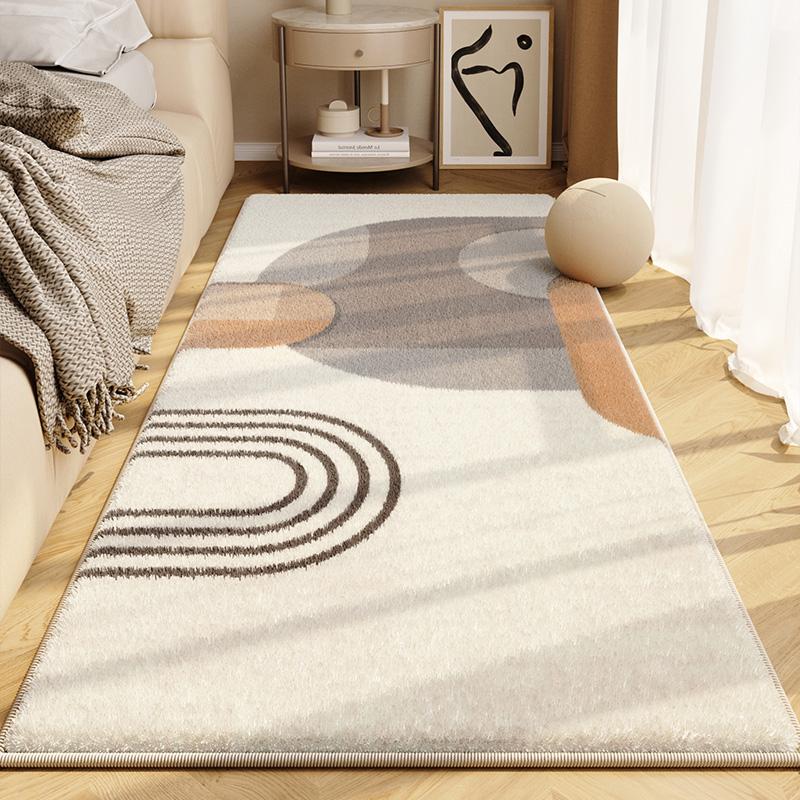 Morandi Color Bedroom Bedside Carpet Master Bedroom Bedside Floor Mat Room Premium Sense Floor Mat Long Strip Machine Washable Mat