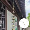 Handcrafted Metal And Glass Wind Chime Weatherproofed Outdoor Hanging Ornaments for Patios Balconies