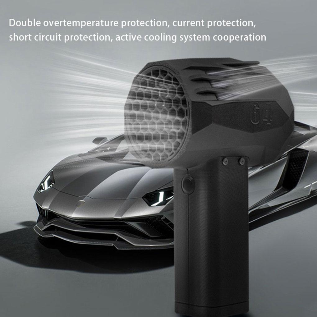 X64 Car Violent Blower Handheld Turbo Jet Fan Mini Turbo Fan Brushless Motor High Power Duct Fan Thrust 1400G Wind Speed 240km