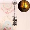 Mini Dollhouse Colored Glass Lamp 1:12 Home Table Lamp Model Lighting Model  Doll House Accessories