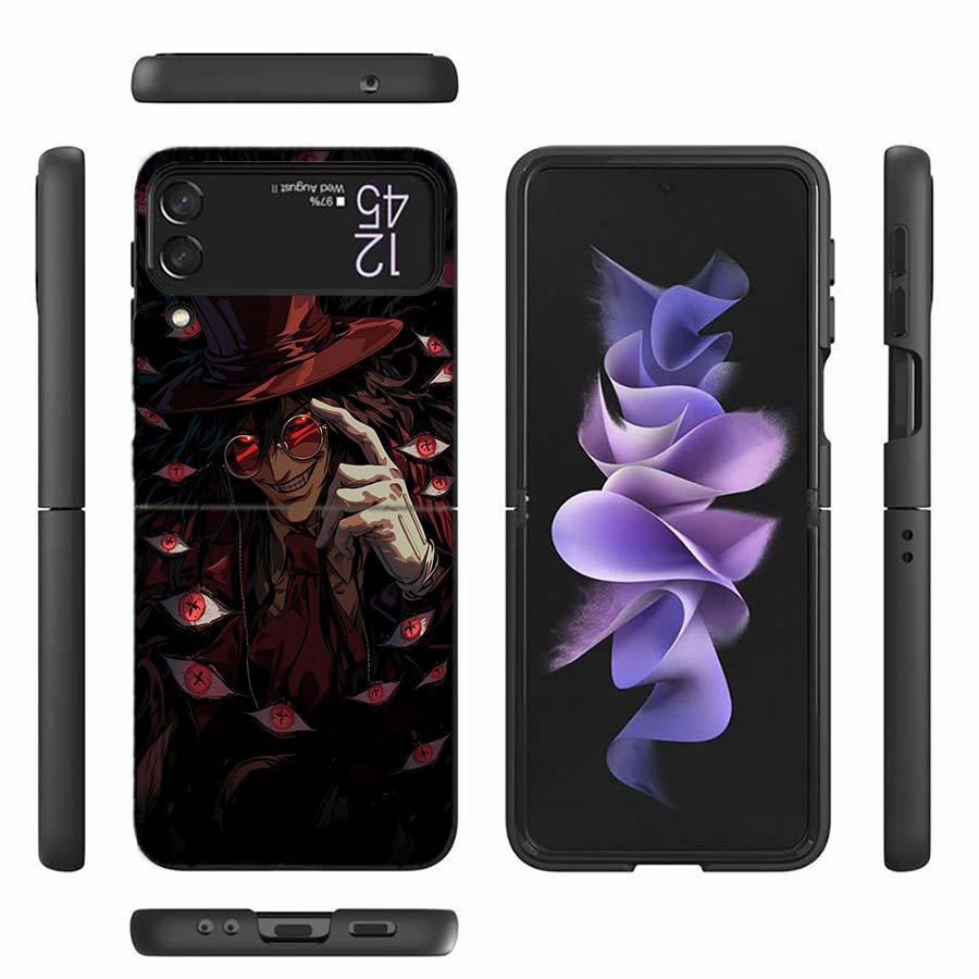 Alucard Helsing Phone Case For Samsung Z Flip 6 7 5G Z Flip 5 Galaxy Z Flip 3 4 5G ZFlip Shockproof Hard Cover TPU PC Coque Capa