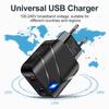 Universal QC3.0 Fast Charging Dual USB Port EU Plug Phone Charger Adapter