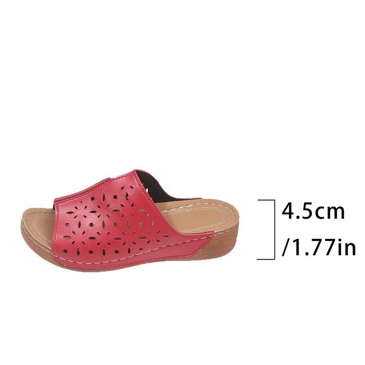 

Мода 2025 Женские шлепанцы Лето Новая женская обувь 2025 Высокое качество Мода Открытый носок Большой Пляжные женские шлепанцы Сандалии 42 красный