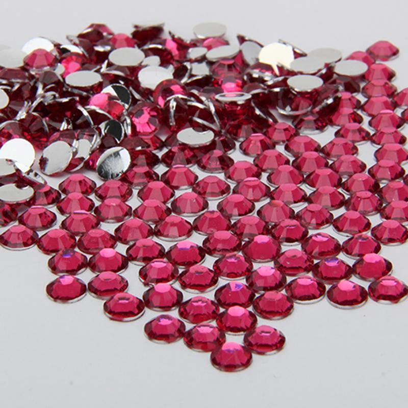 2000 st Flat Back Resin Rhinestones DIY telefonfodral Nageldekaler 2/3/4/5 mm