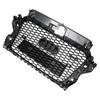 RS3 Style Front Hood Henycomb Bumper Grille Grill Fit A3 S3 2013-2016 Black