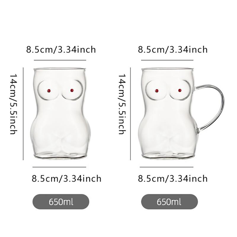 Glass Beer Mug Creative Women Body Shaped Beer Glasses Water Cup Sexy Beer Mug Cocktail Glass Pub Drinking Mugs Beer Cup