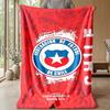 Fußballmannschaft Chile Thema Decke Weiche Flanelldecke Plüsch Überwurf Gemütliche Sofa Bett Decke für Heimdekoration