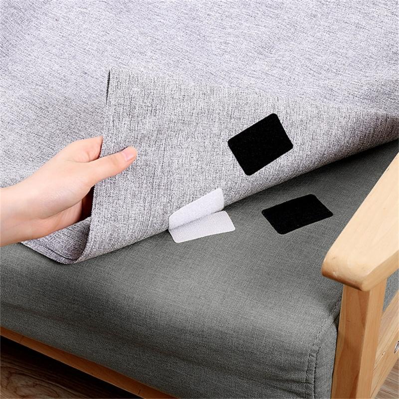 Double-sided Stickers Anti-curling Carpet Tape Pads Non-slip Stickers Carpet Gripper Mat- Anti-Skid Square Stickers 5Pcs