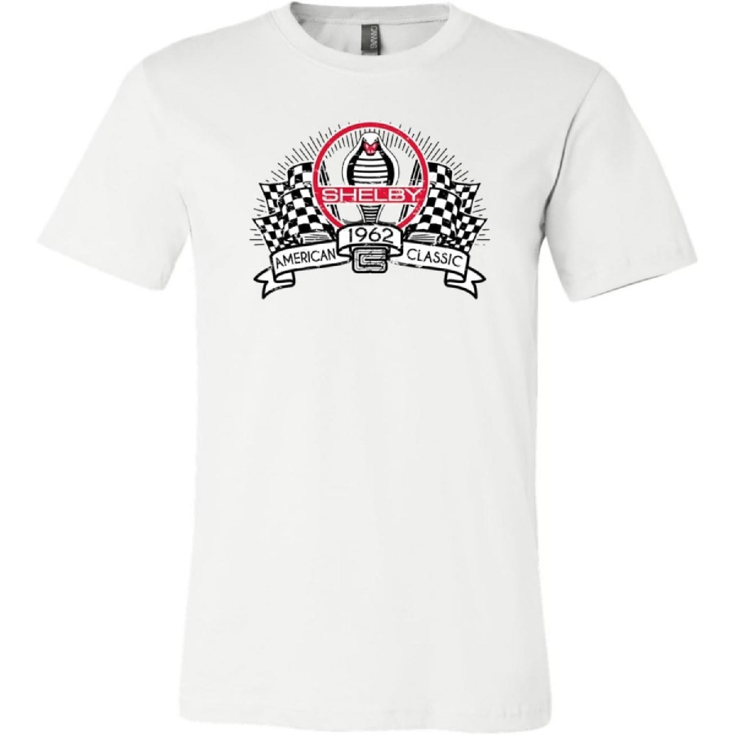 

Shelby Cobra Racing Flags Soft Premium T-Shirt S білий