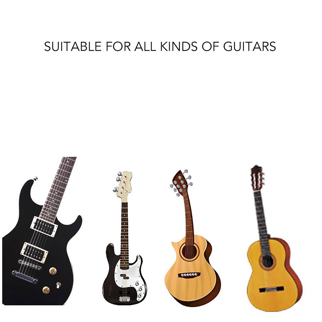 Black A Frame Guitar Stand with Silicone Pad Foldable Stable ABS Folk Guitar Bracket Rack for Home Classroom