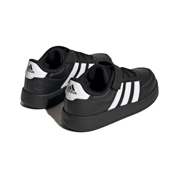 Adidas Neo Breaknet Low Top Skate Shoes Kids Sneakers Black White HP8968