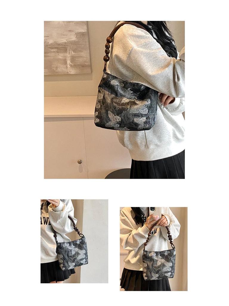 Summer Butterfly Chic Women's Underarm Tote Handbag 2025 National Tide Edition