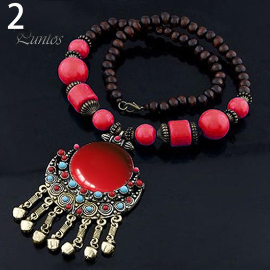 Women Vintage Bohemia Style Pendant Long Chain Sweater Necklace Jewelry Charm