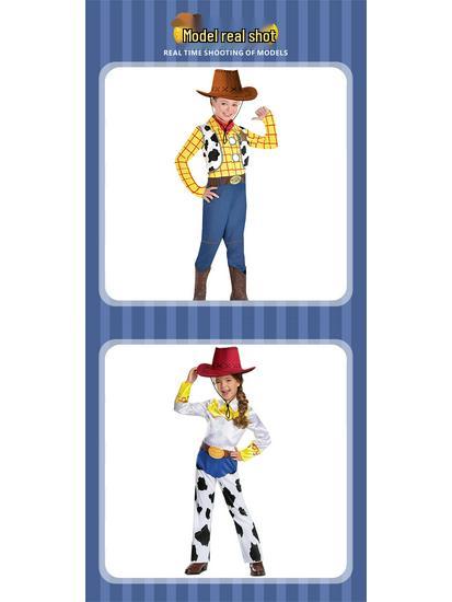 Kids' Halloween Cosplay Toy Story 4 Woody & Jessie Costume for Performances