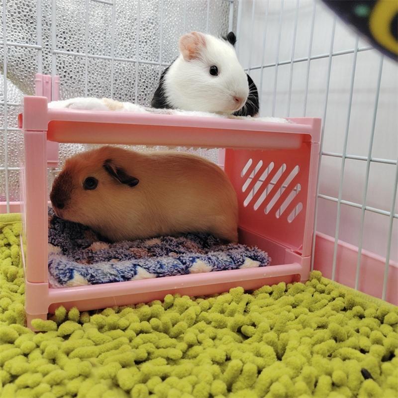 Hamster Bed House Bunk Bed Small Animal Warm Bed House Cage Nest Blanket Bed Small Pet House Animals Hamster