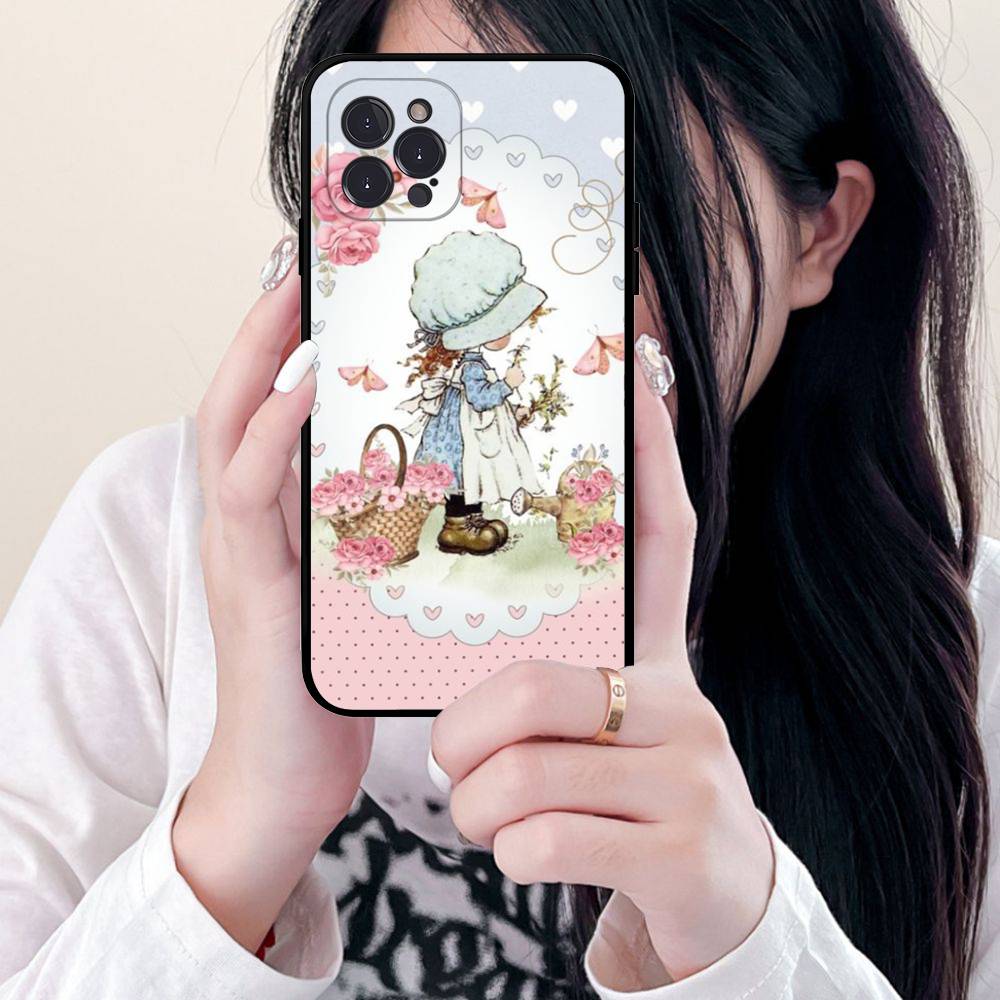 Sarah Kay Girls Cute Soft Back Phone Cover Case For IPhone 17 16 Pro Max 15 12 11 16e 13 Mini 14 15 Plus