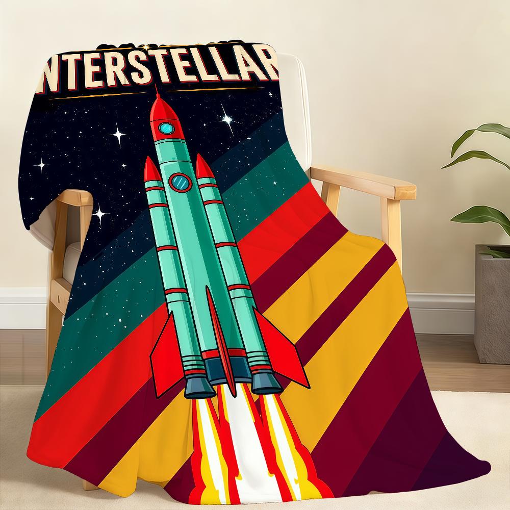 Classic I-Interstellar Blanket Soft Throw Blanket for Home Bedroom Bed Sofa Picnic Travel Office Rest Cover Blanket Gift