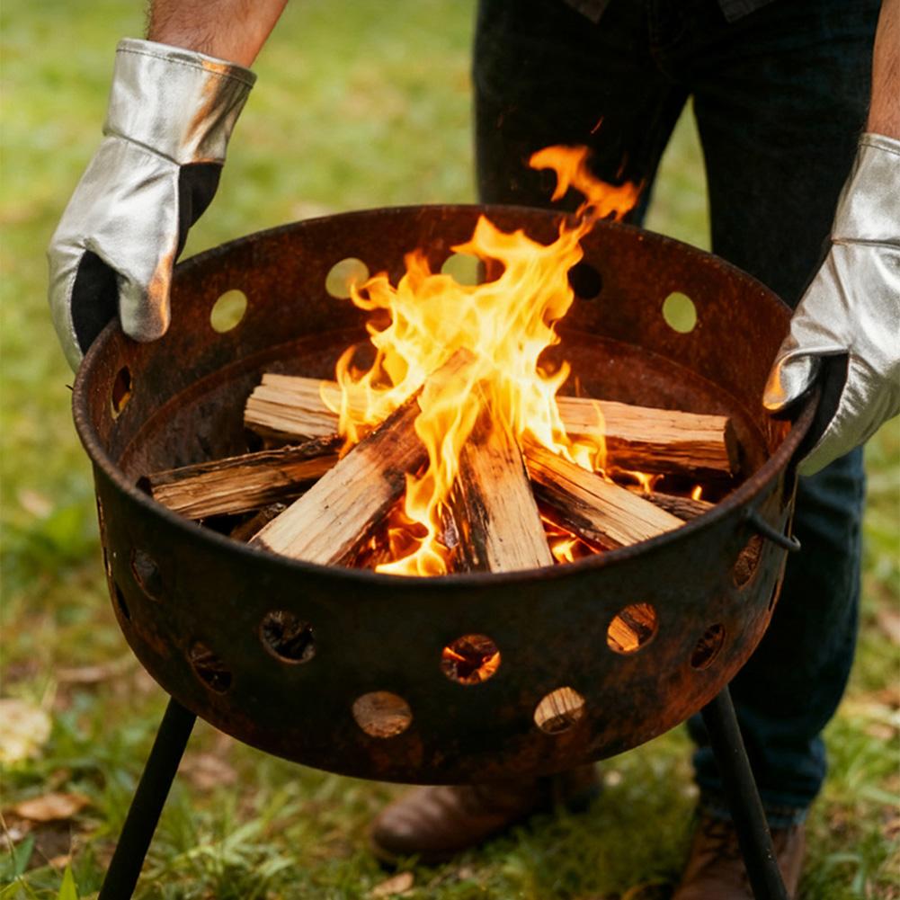 Lightweight Heat Resistant Gloves for Outdoor For Grilling Baking and Labor Intensive Jobs with Abrasion Resistance
