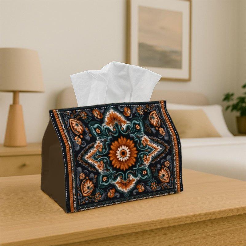1pc Tissue Box Holder with a Paisley Design - A Versatile Napkin Dispenser Suitable for Home Gatherings, Car Decoration - A Stylish Organizer for Tiss