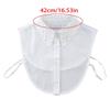 Detachable Collar Button Removable Hollow Embroidery Design Half Shirt Blouse for Quick Outfit Changes Various Occasion