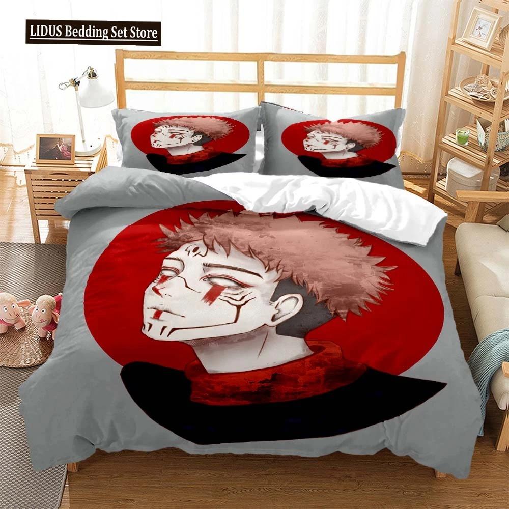 Jujutsu Kaisen Digital Print Polyester Bedding Sets Covers Boys Duvet Cover Set For Teens Bedding Set