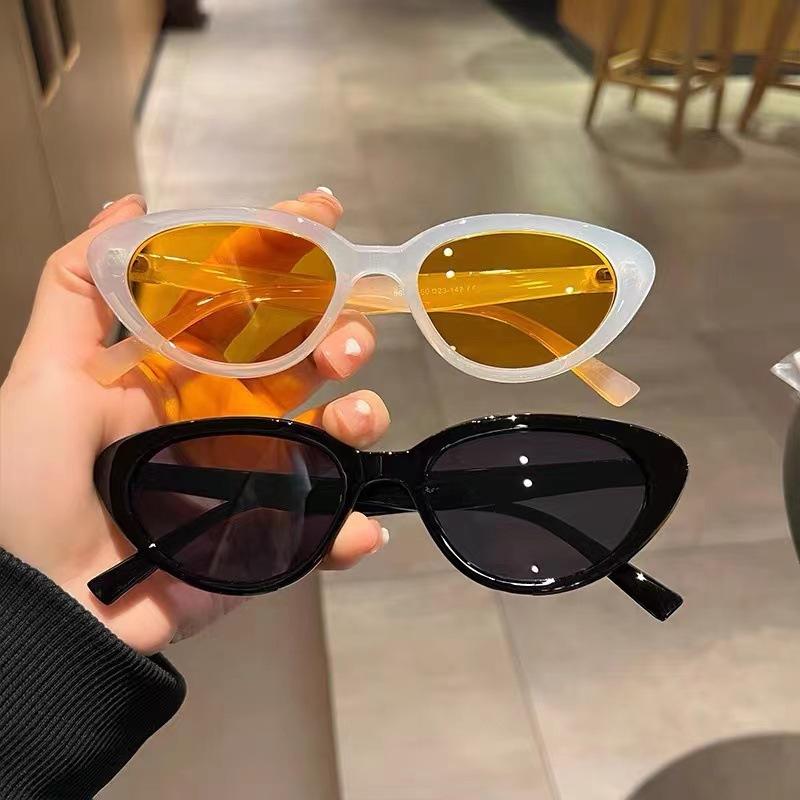 Fashion Sunglasses Unique Oval Sun Glasses Women Goggle Shades Mirror Colorful Y2K Vintage Korean Fashion Trend Jewelry