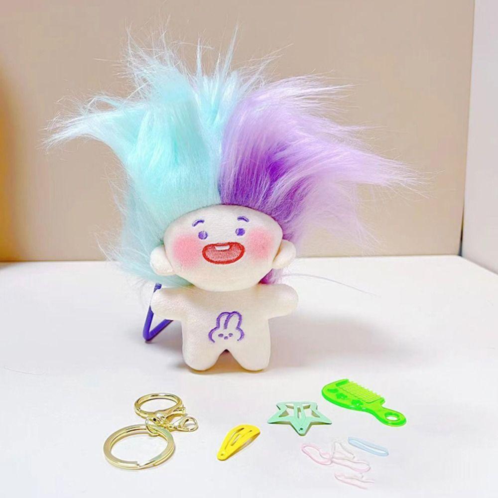 Missing Teeth DIY Hairstyle Plush Doll No Clothes Funny Toothless Doll  Pendants