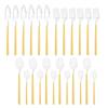 Newest Orange Silver 304 Stainless Steel Dinnerware High Quality 24Pcs Cutlery Set Matte Blue Flatware Knife Fork Spoon Hanging Tableware Set