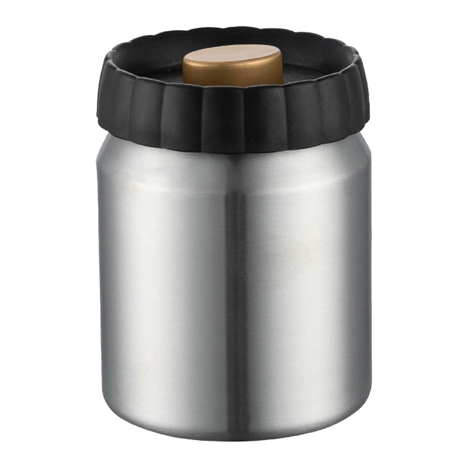 

Airtight Food Storage Container Sealed Jar Home Organization Keep Food Fresh Vacuum Seal Container for Nuts Sugar Flour серебряный