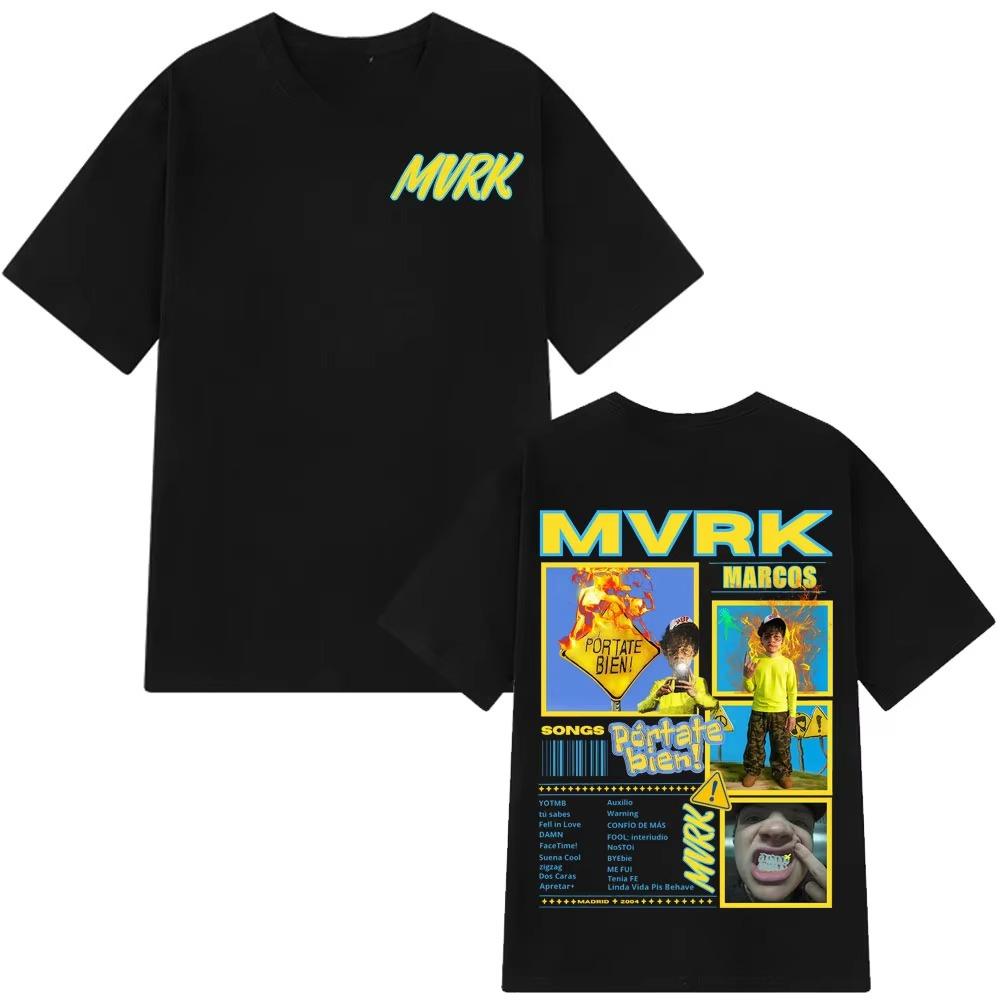 

Singer Mvrk Album Tour 2026 Print Tshirt Men Women Hip-hop Punk T-shirt Summer Short-sleeved Fashion Casual Fashion T-shirts ... S
