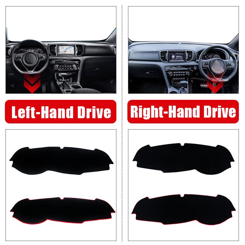 For Kia Sportage 4 QL 2016 2017 2018    Car Dashboard Cover Mat trument Panel Carpets Non-Slip Pad Accessories