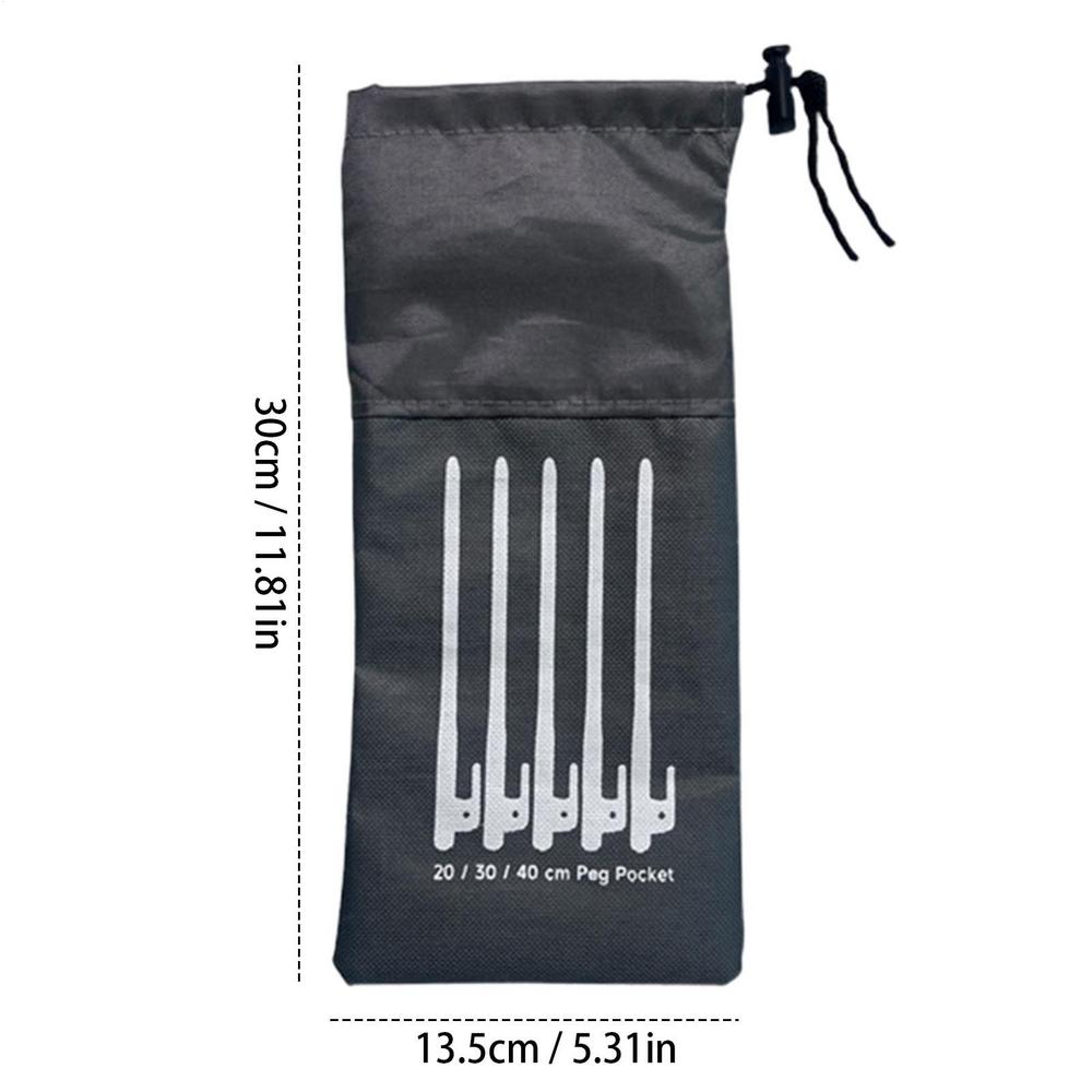 

30/39/49CM Tent Nail Bag Portable Outdoor Camping Tent Pegs Nail Stakes Storage Drawstring Bag Case Pouch For Picnic Floor Nail