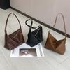 Leather women's bags New cowhide shoulder bags Retro commuter underarm bags Versatile niche messenger bags
