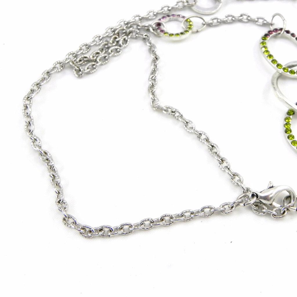 NOA [G8328] - Designer Necklace 'Sissi' Purple Green