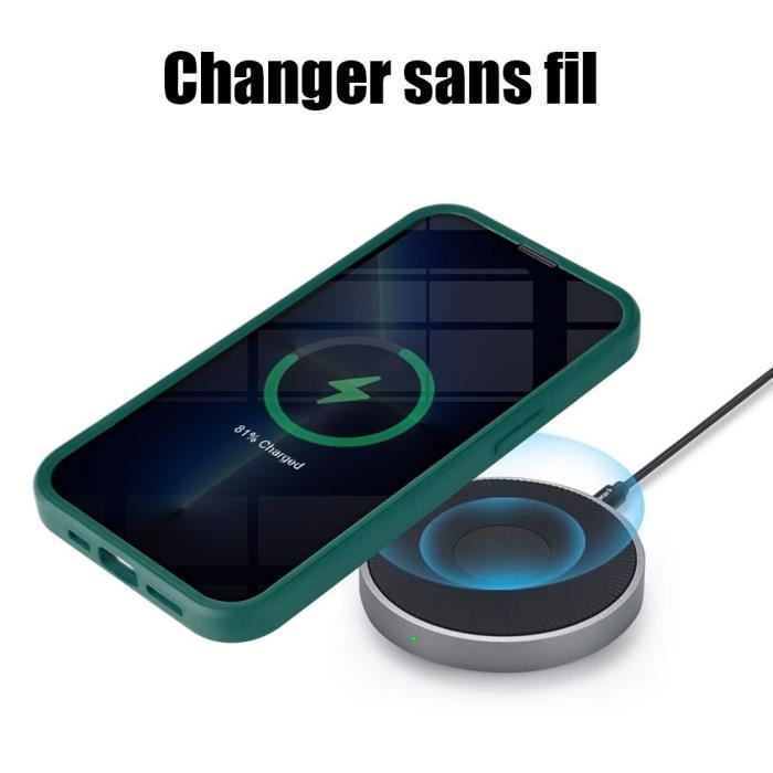 Coque de Protection Intégrale pour iPhone 14 - PROSHOP - Bordure Vert Nuit Renforcée