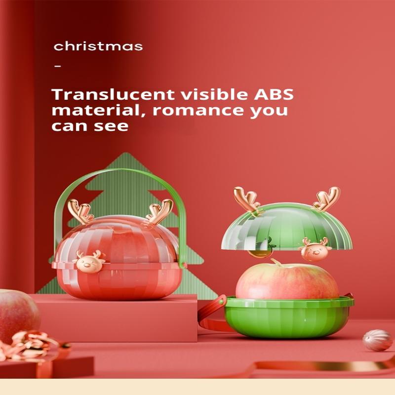 Creative Christmas Apple Box Christmas Eve Apple Handbag Elk Peace Fruit Box Christmas Gifts